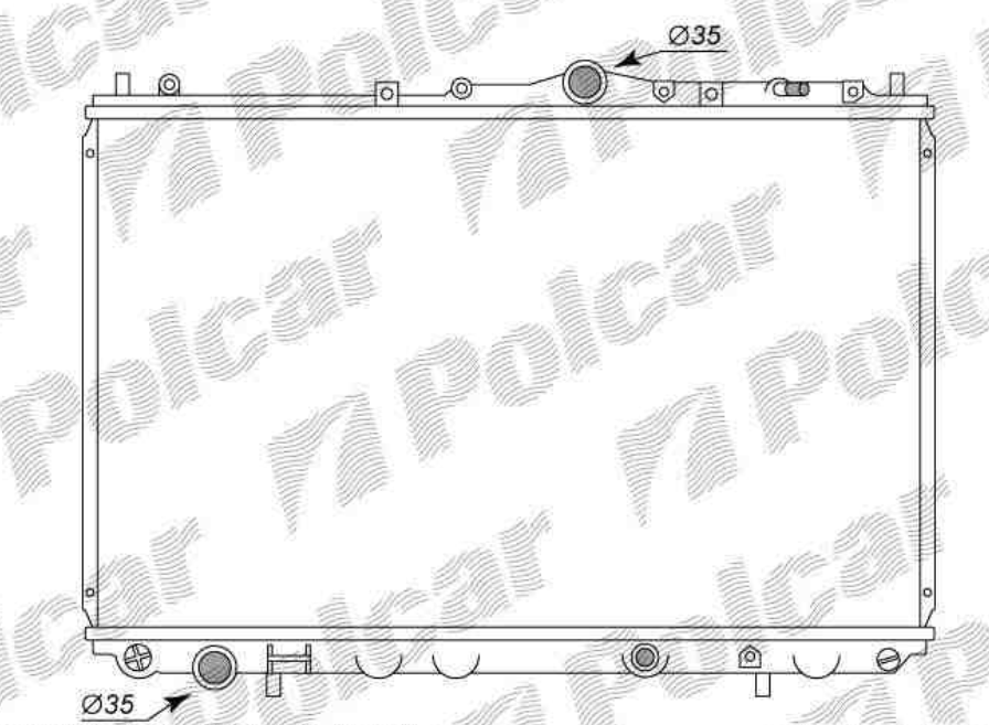 Volvo S40, V40 2/96-12/03 chladič vody /1,9TD/