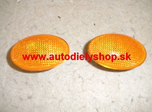 Mitsubishi PAJERO 9/97-4/00 bočné smerovky oranžové Sada L+P