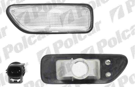 Volvo S60 8/00-4/04 bočné smerovky biele Sada L+P