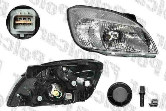 Kia RIO 7/2005-6/2011 svetlo H4 Pravé / manuálne /