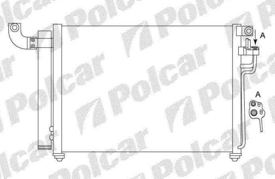 Kia RIO 7/2005-6/2011 chladič klimi 1,5CRDi