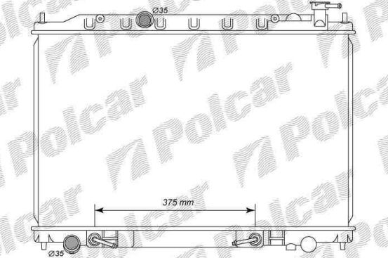 Nissan MURANO 3/05-10/2007 chladič vody 2,5i
