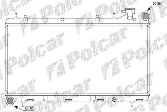 Subaru FORESTER 8/1997-9/2002 chladič vody 2,0i / do r.v.8/98