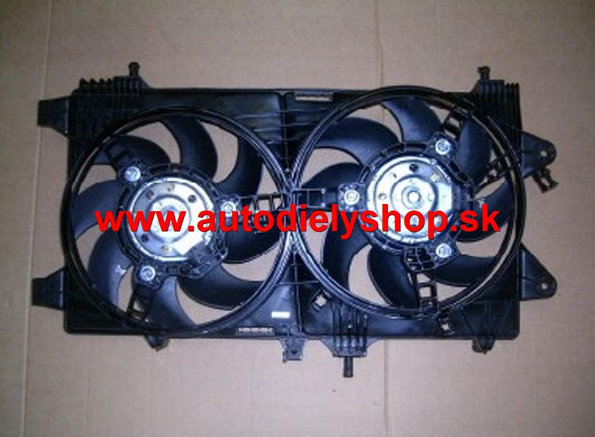  Fiat PUNTO 6/03-Ventilátor chladičov 1,8i-1,9JTD s AC