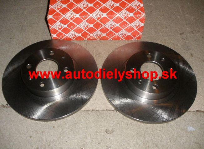  Fiat Punto 9/99-6/03 Predné brzdové kotúče 240mm, sada, plné FEBI 