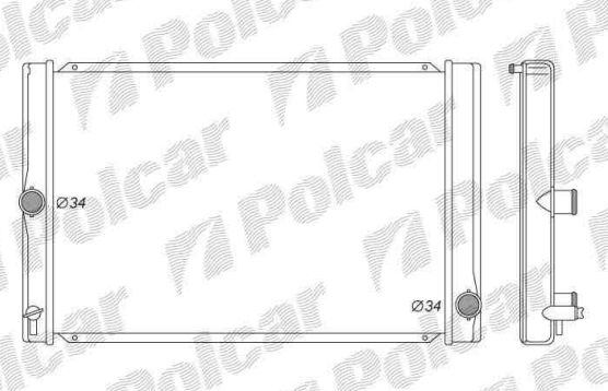 Toyota AURIS 10/2006-2010 chladič vody 1,4 D4D