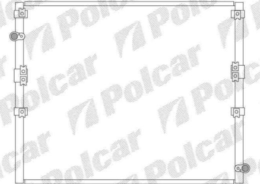 Toyota LANDCRUISER 90 96-02 chladič klími / bez dvojzónovej klímii