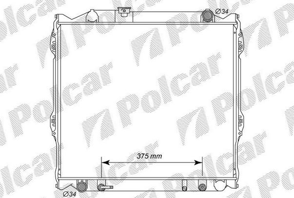 Toyota LANDCRUISER 90 96-02 chladič klími / s dvojzónovou klímou