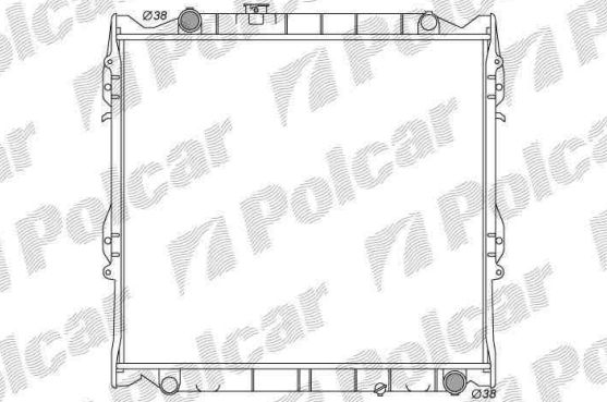 Toyota LANDCRUISER 90 96-02 chladič vody 3,0TD/MANUAL