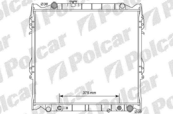 Toyota LANDCRUISER 90 96-02 chladič vody 3,0TD/AUTOMAT