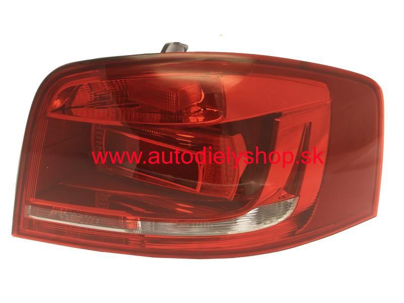 Audi A3 8/2008-2012 zadné svetlo Pravé 3dv / červené /