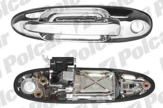 Toyota LANDCRUISER 90 96-02 predná klučka Ľavá s chromom