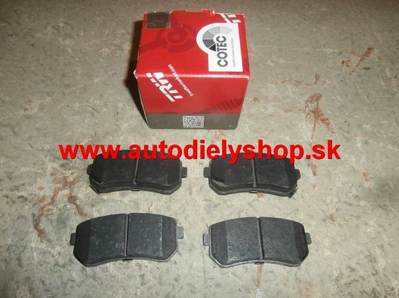 Toyota MR2 10/99-06/07 zadné platničky Sada / TRW /