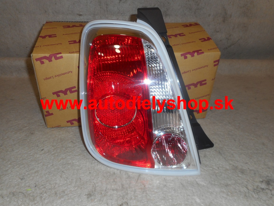 Fiat 500 7/2007- zadné svetlo ľavé / TYC /