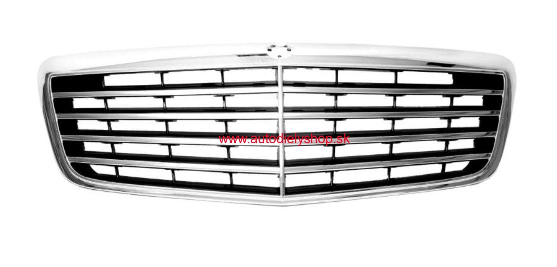 Mercedes W211 "E" 7/2006-3/2009 predná maska /chromovo,čierna /