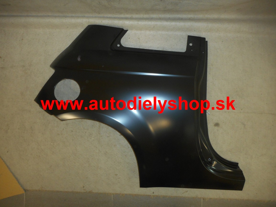 Fiat 500 7/2007- zadný blatník Pravý