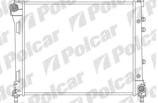 Fiat 500 7/2007- chladič vody /1,3MJTD/