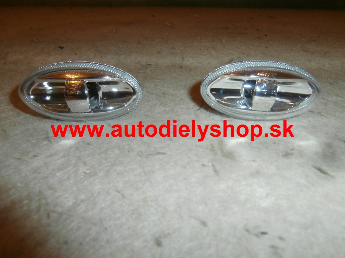 Peugeot 206+ 2/2009-bočné smerovky číre Sada L+P