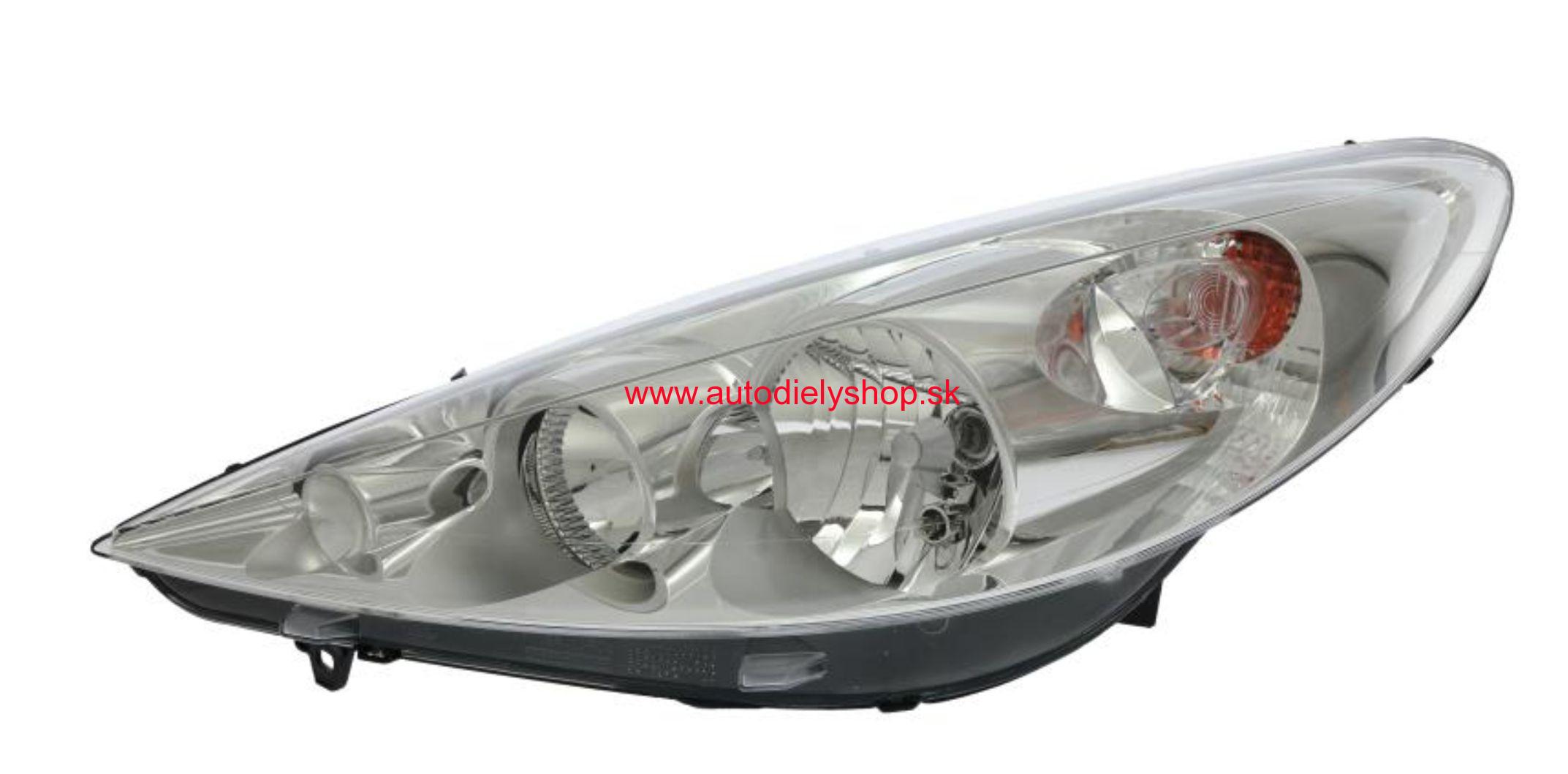 Peugeot 206+ 2/2009-svetlo H1+H7 Ľave