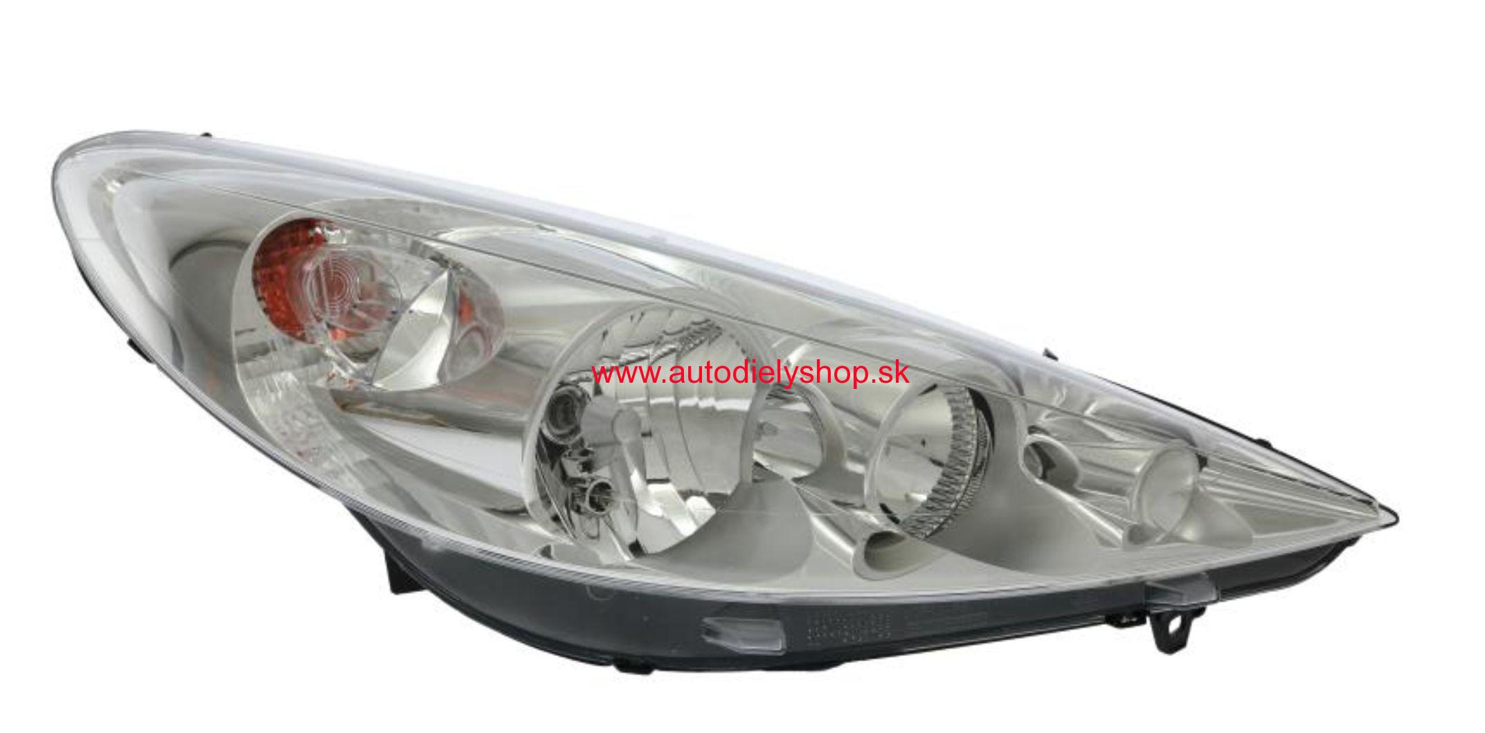 Peugeot 206+ 2/2009-svetlo H1+H7 Pravé
