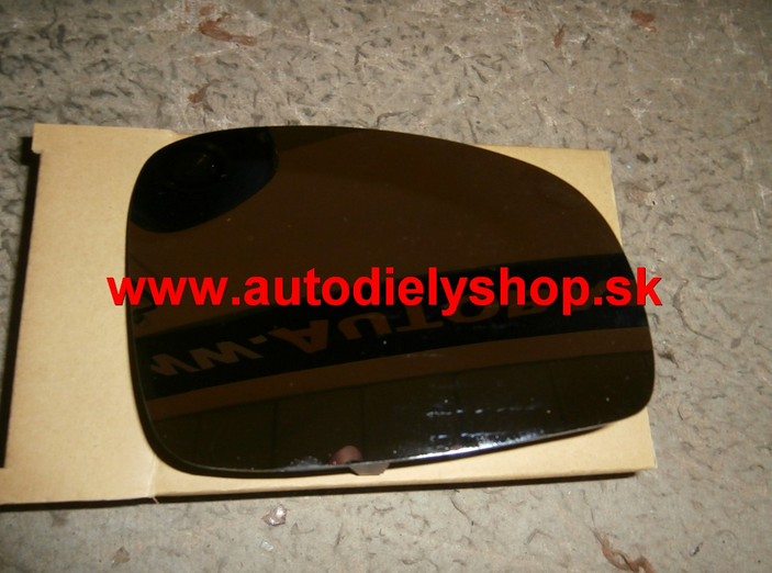 Škoda FABIA 3/2010- sklo zrkadla Pravé,vyhrievané,chromové