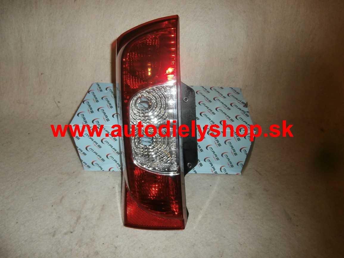 Peugeot BIPPER 2/2008- zadné svetlo na 1 krídlo Ľavé