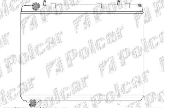 Citroen C4 PICASSO 10/2006- chladič vody 1,8i-2,0i