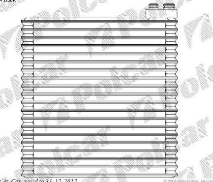 Toyota COROLLA 3/5dv 3/02-6/04 výparník klimatizácie /