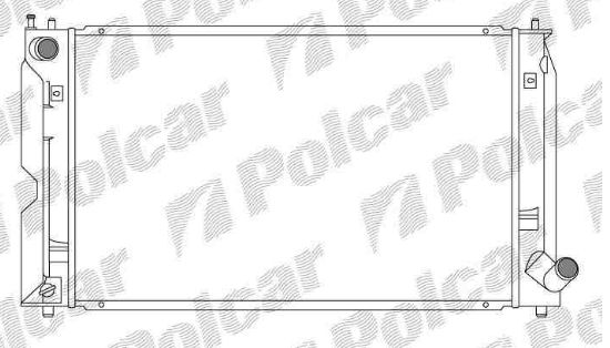 Toyota COROLLA 3/5dv 7/04- chladič vody 1,4D-4D