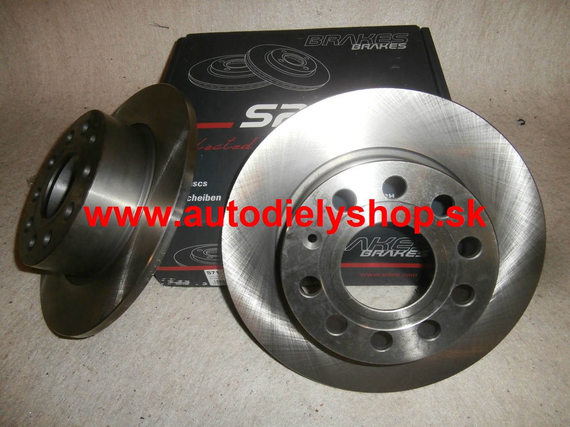 Seat ALTEA 6/04-zadné brzdové kotúče sada L+P
