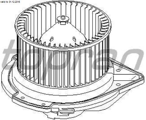Audi 80 9/86-9/91 elektromotor vnútorného prostredia