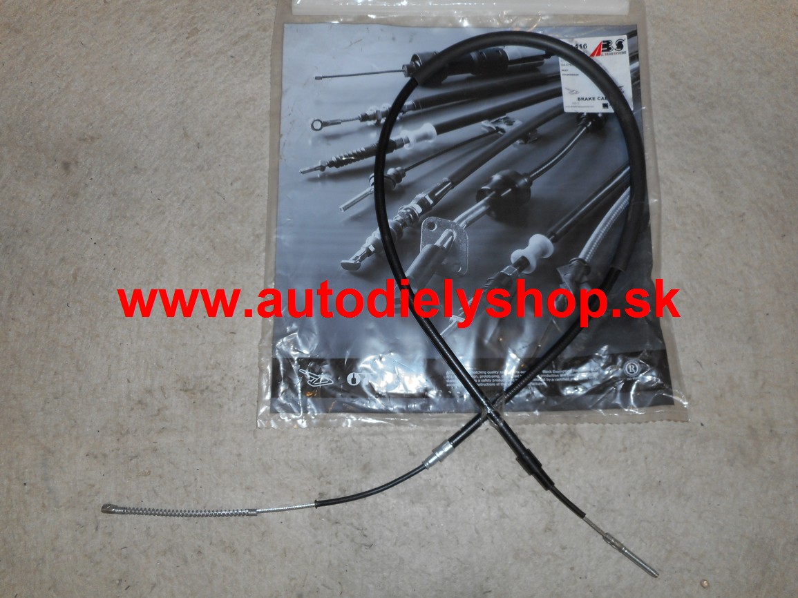 VW GOLF II 8/83-7/92 ťažné lanko parkovacej brzdy obojstranné / ABS / 