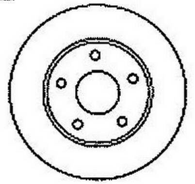 Audi 100 12/90-9/94 zadné brzdové kotúče 245mm/BENDIX