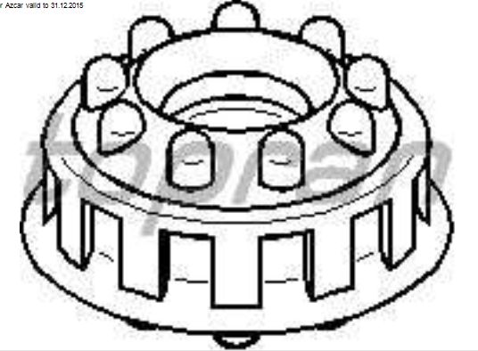Audi 100 12/90-9/94 oporný krúžok horného uloženia tlmiča