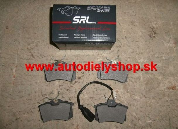 VW JETTA 04/10- zadné platničky Sada / SRL /