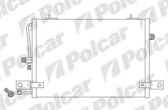 Audi 100 12/90-9/94 kondenzátor klimatizácie