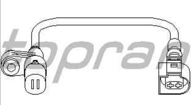 Audi A3 9/96-9/00 snímač počtu otáčok kolesa zadný