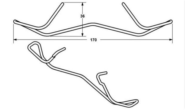  VW SCIROCCO 05/08- pružina brzdového strmeňa