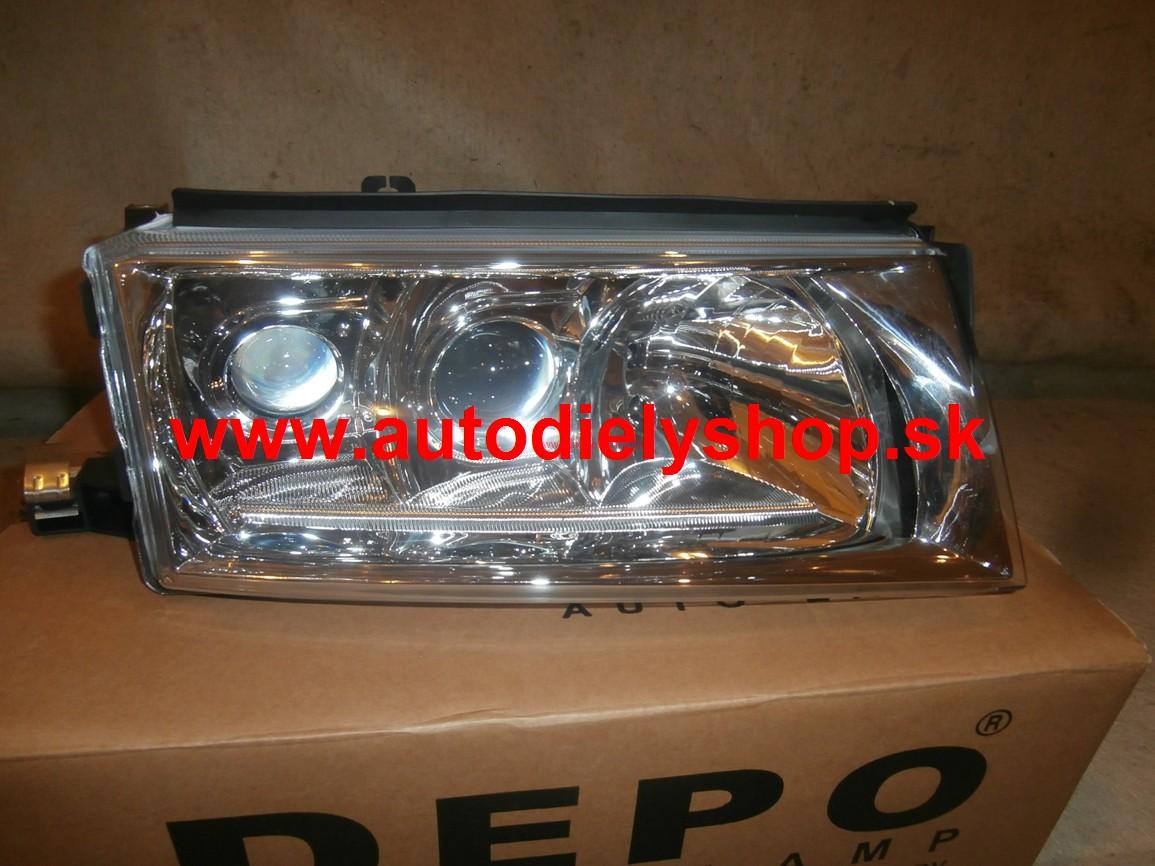 Škoda Octavia 9/00- svetlo xenon D2S+H1+H3 Pravé 