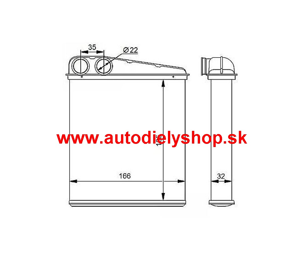 Mini CLUBMAN 10/07- radiator kúrenia /NRF/