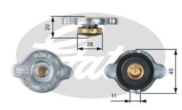  Kia CERATO 03/04- uzáver chladiča 