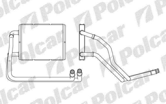  Kia CERATO 03/04- radiátor kúrenia 