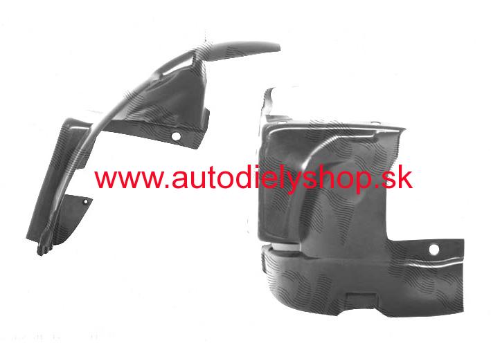Opel Vivaro 8/01-7/06 predný podblatník Pravý /zadná časť/