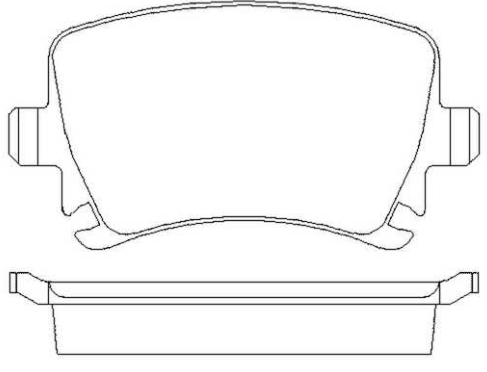 Audi A3 8/08-2012 zadné platničky sada BENDIX