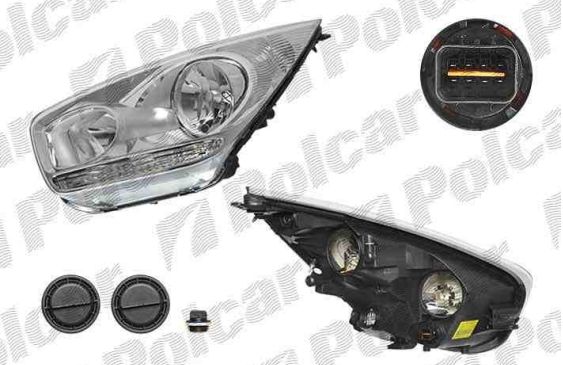 Kia VENGA 02/10- predné svetlo ľavé H1+H7