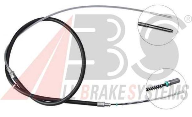 VW PASSAT "B4" 10/93-9/96 ťažné lanko parkovacej brzdy zadné obojstranné 