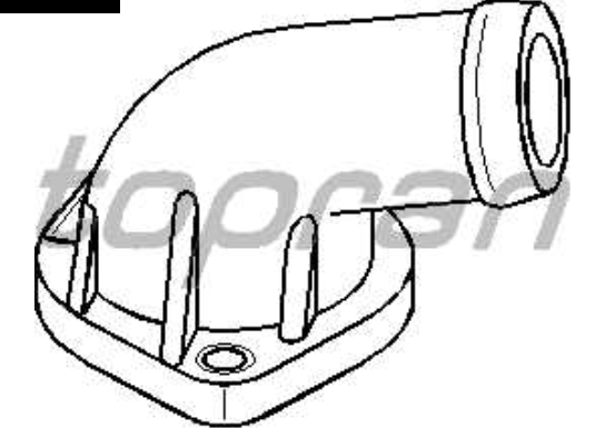 Audi A4 10/94-2/99 príruba chladenia