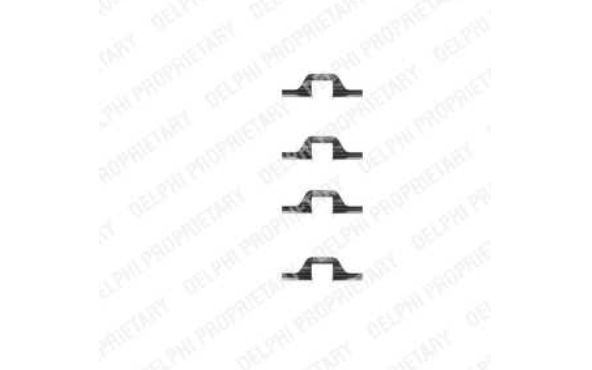 VW PASSAT "B5" 10/96-10/00  sada príslušenstva obloženia kotúčovej brzdy zadná