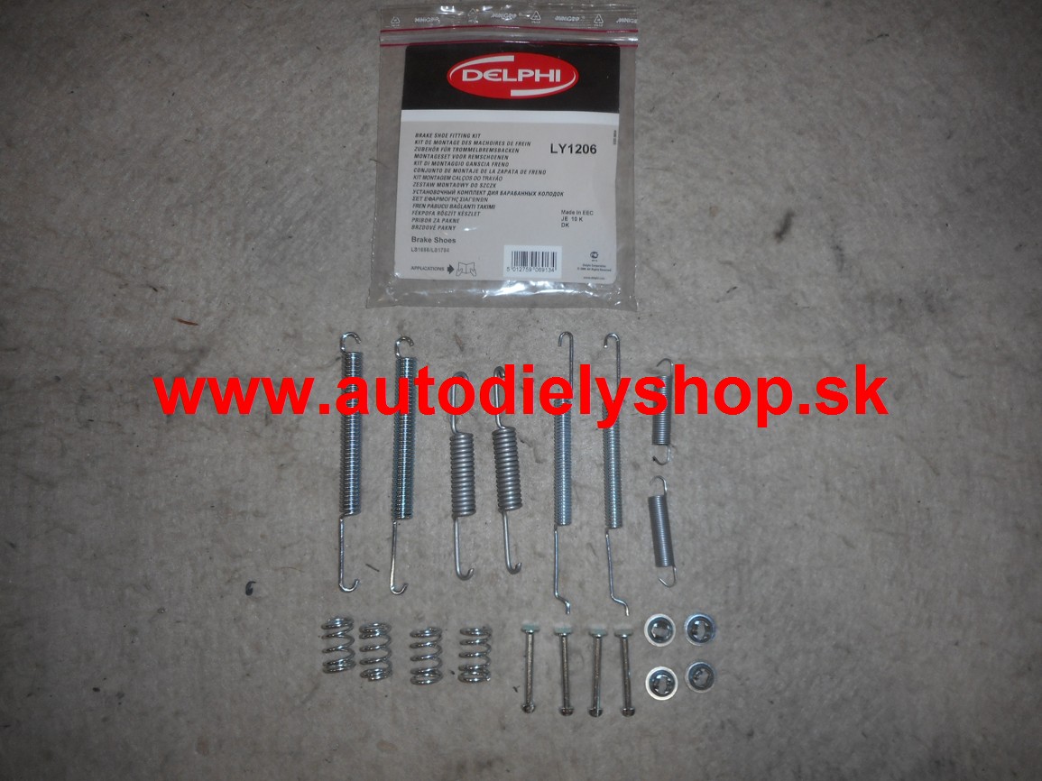 VW PASSAT "B5" 10/96-10/00 opravná sada zadných čelustí / DELPHI /