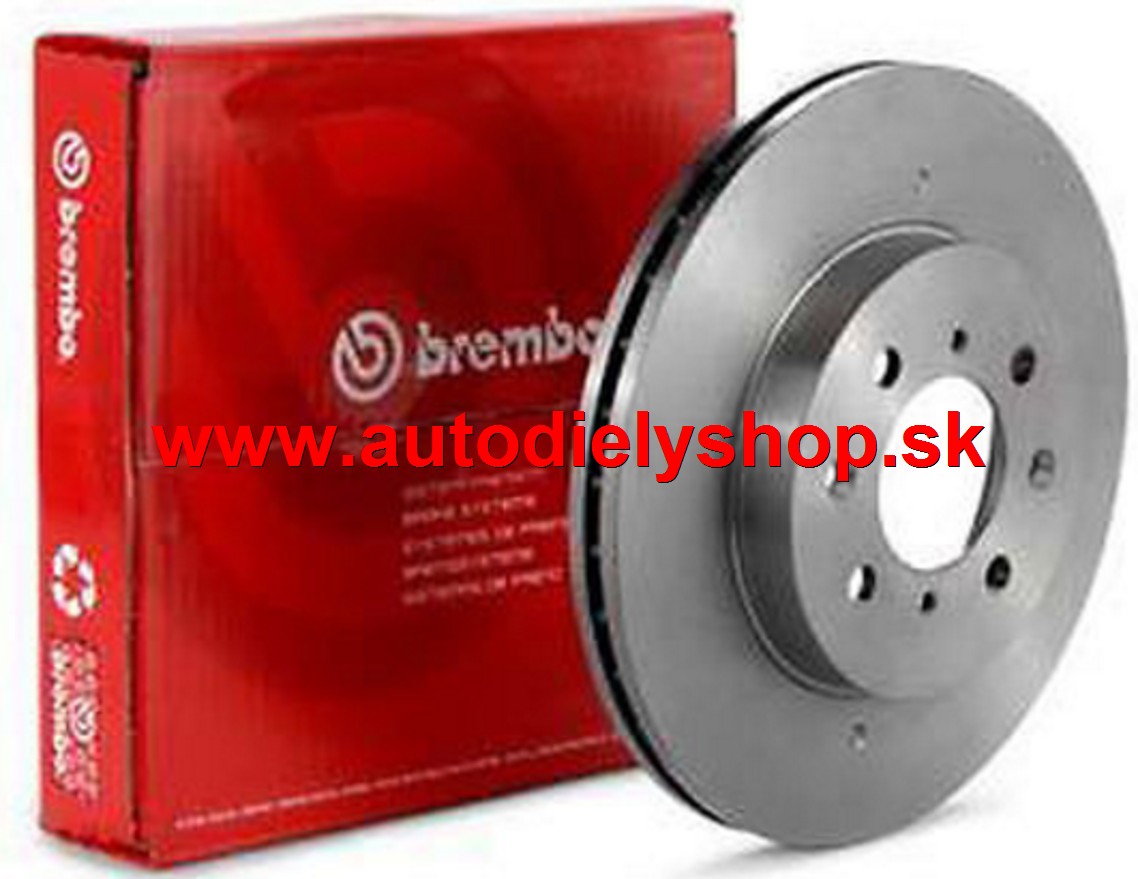 Opel ZAFIRA 1/99-9/05 zadné brzdové kotúče 264mm / 5 dier/BREMBO